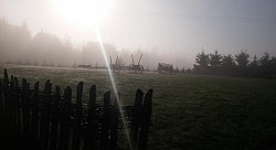 Planinsko jutro i kafa na terasi sa pogledom na Tornik  Svez planinski vazduh i odmor u prirodi naselja Obudojevica